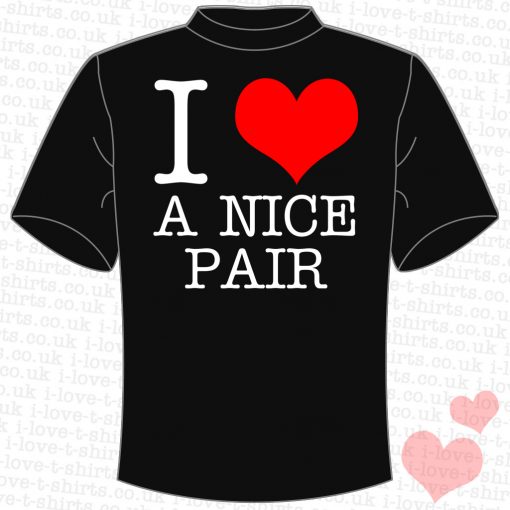 I Love A Nice Pair T-shirt