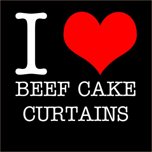 I Love Beef Cake Curtains T-shirt