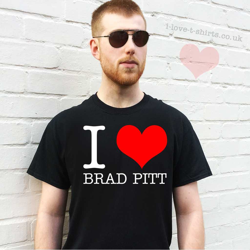 Printed Mug Keep Calm I Love Brad Pitt Red
