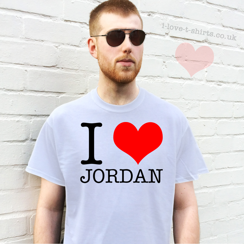 I Love Jordan T-shirt - I Love T-shirts