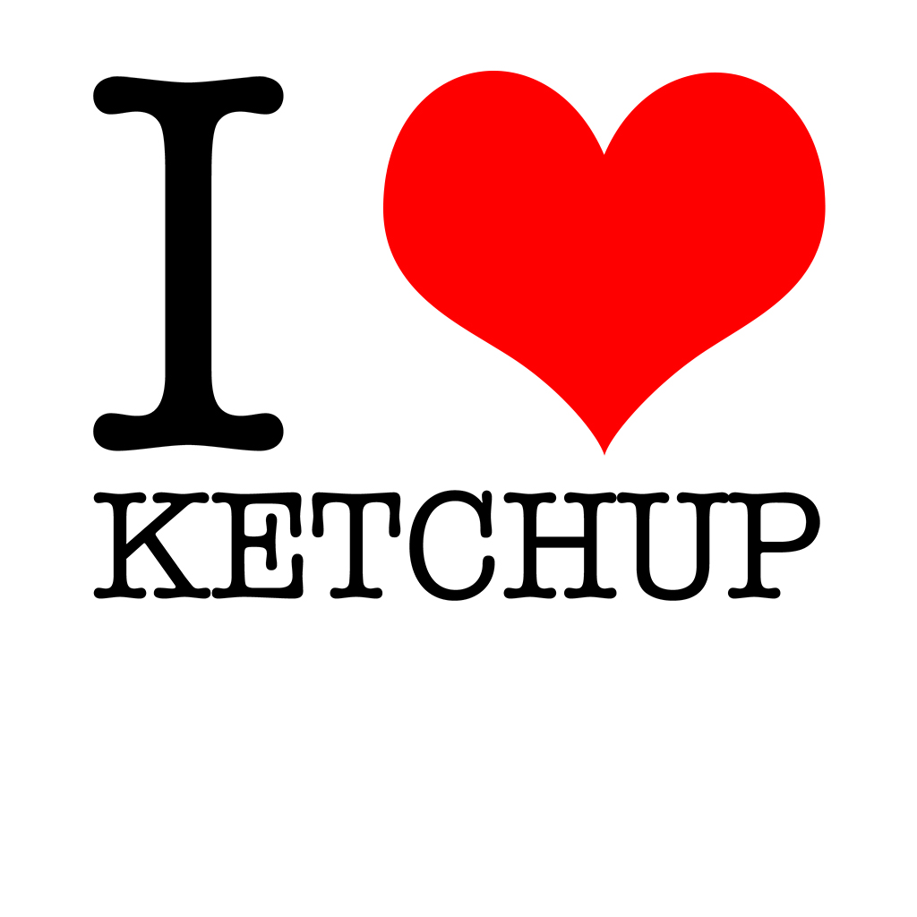 I Love Ketchup T-Shirt - I Love T-shirts