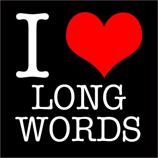 I Love Long Words T-shirt