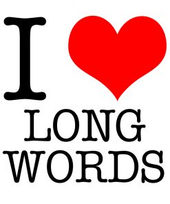 I Love Long Words T-shirt