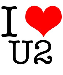 I Love U2 T-shirt